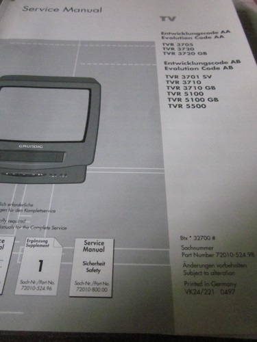Grundig tvr 3705 gb - tvr, -20,-gb